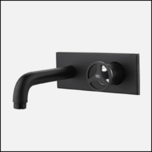 Gravity Single lever Basin Mixer wall mounted Black